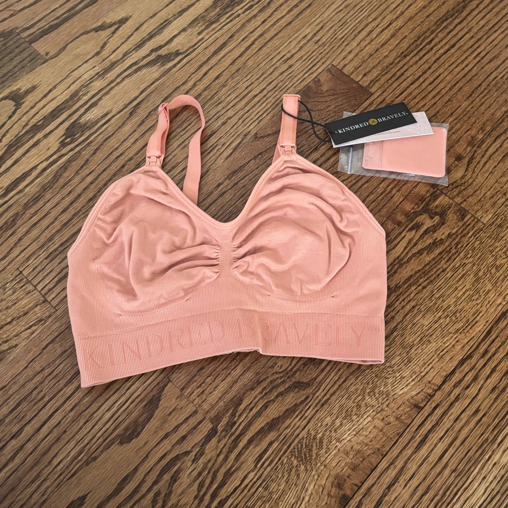 NEW Kindred Bravely |‎ Simply Sublime Nursing Bra Vintage Coral Sz S
